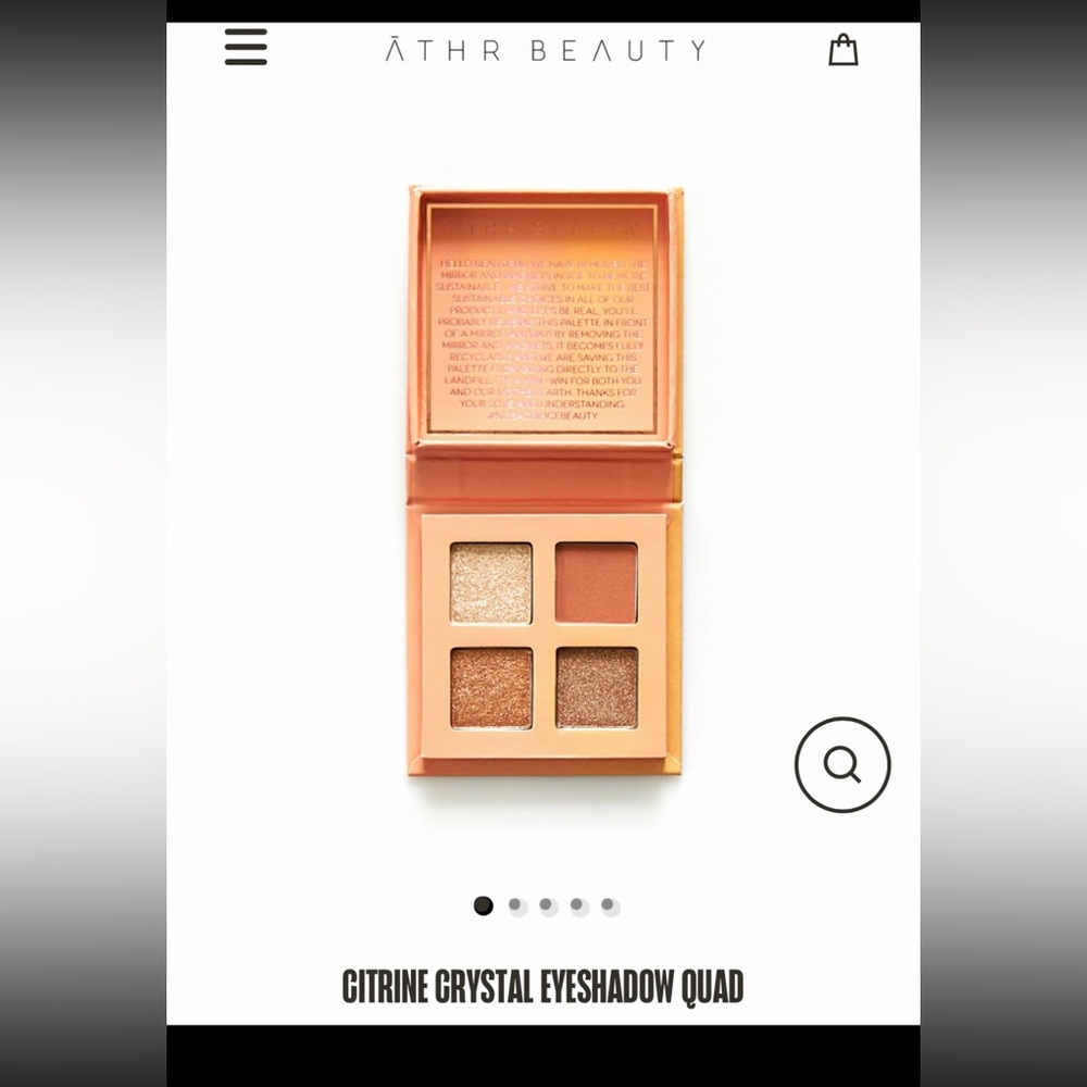 ATHR-Citrine Crystal-Eyeshadow Quad-Never Used W/Box
